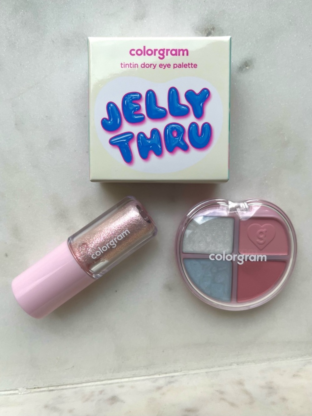 💜 SET OF 2, COLORGRAM Eyeshadow Palette & Liquid Glitter Eyeshadow